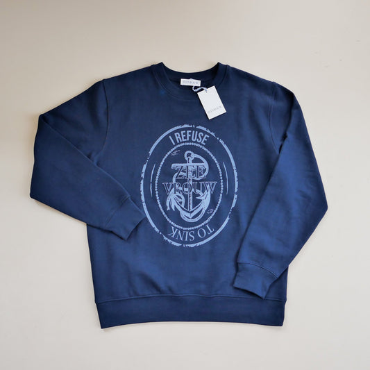 ANCHOR SWEATER - ZEEVROUW