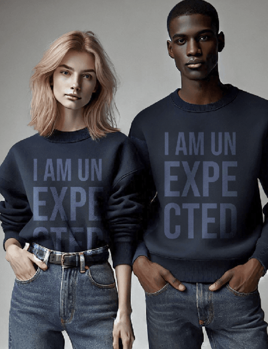 Zeevrouw i am unexpected navy blue sweater 