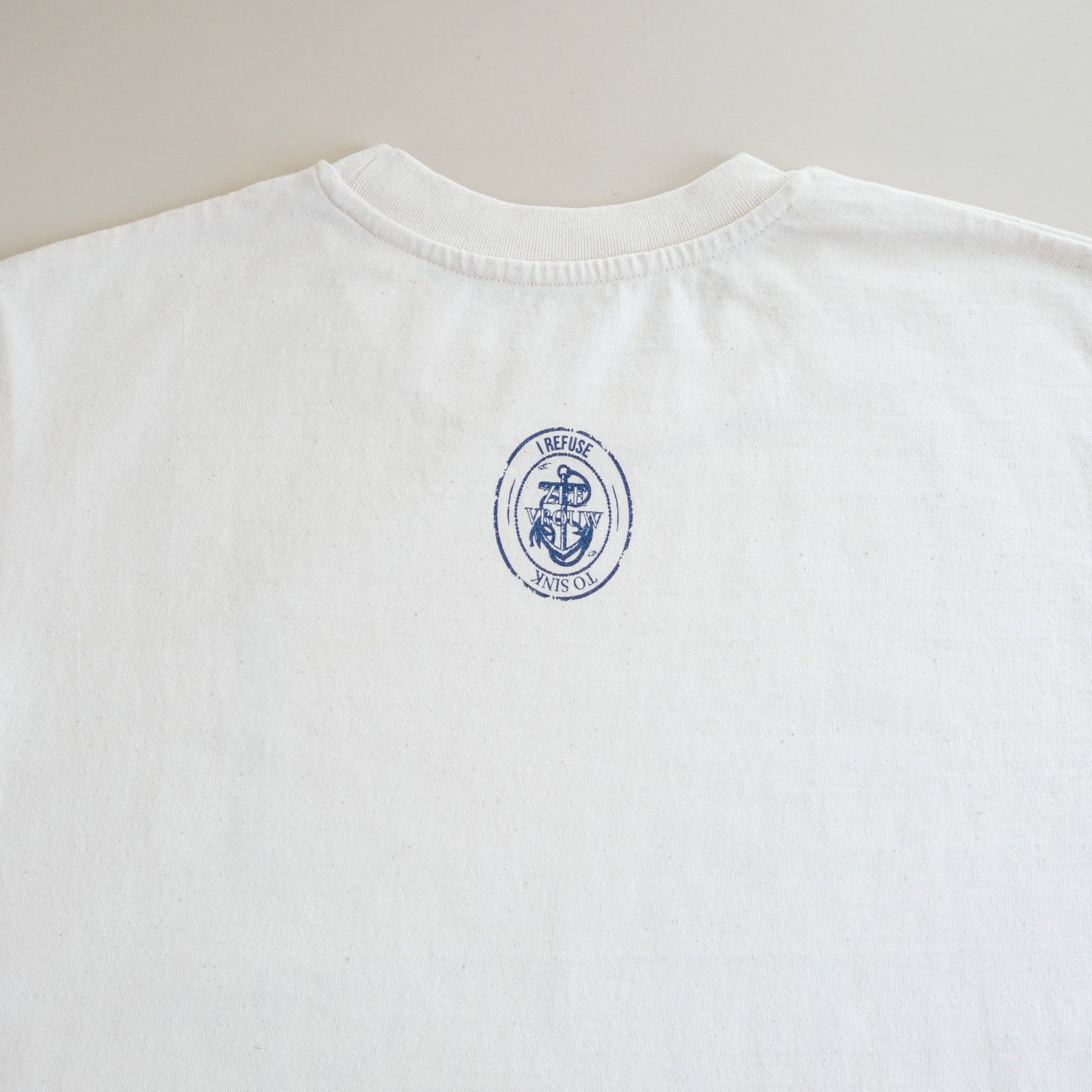 WAVE T - SHIRT - ZEEVROUW