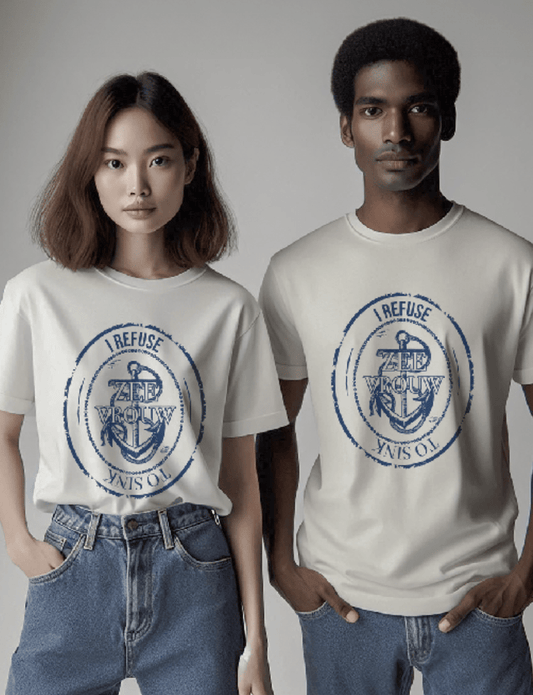 zeevrouw anchor off white tshirt. 